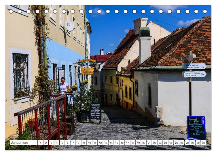 Produktbild: Bratislava die slowakische Sch&ouml;nheit (Tischkalender 2026 DIN A5 quer), CALVENDO Monatskalender