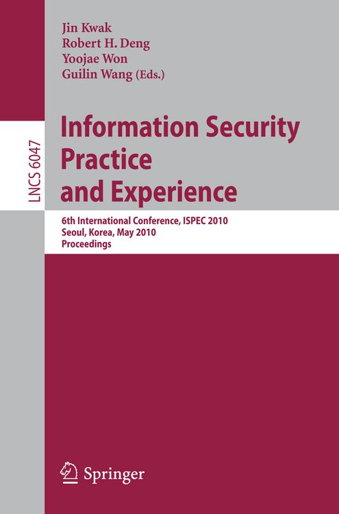 Produktbild: Information Security, Practice and Experience