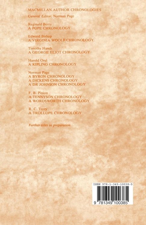 Produktbild: A Dr Johnson Chronology