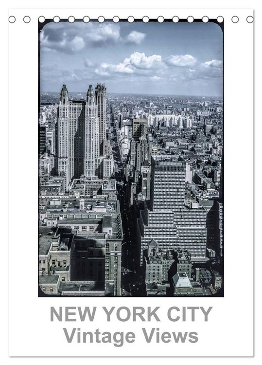 Produktbild: NEW YORK CITY - Vintage Views (Tischkalender 2026 DIN A5 hoch), CALVENDO Monatskalender