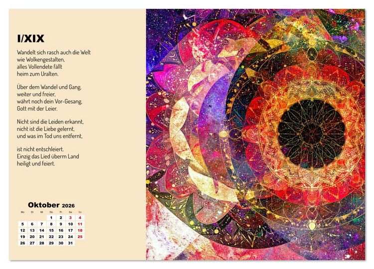 Produktbild: Orpheus' Leier (Wandkalender 2026 DIN A3 quer), CALVENDO Monatskalender