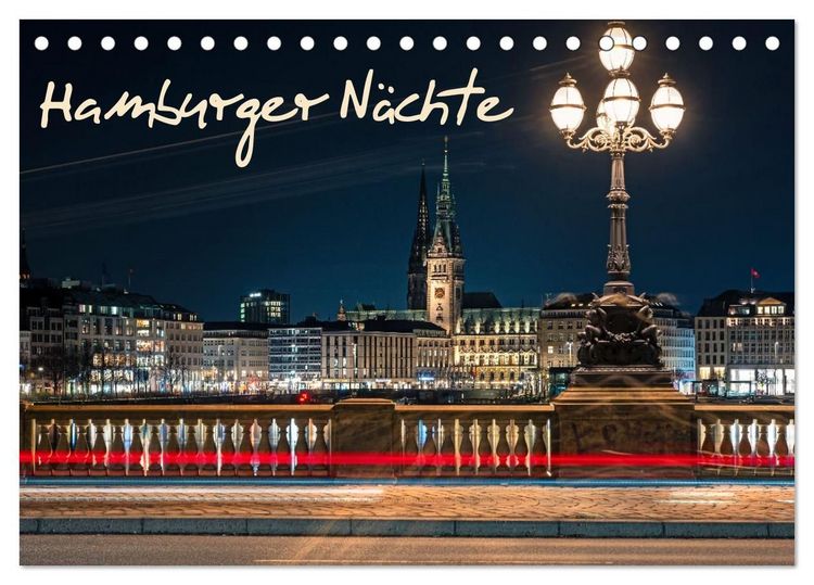 Produktbild: Hamburger N&auml;chte (Tischkalender 2027 DIN A5 quer), CALVENDO Monatskalender