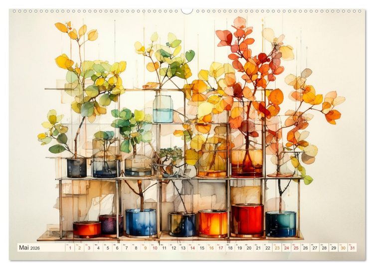 Produktbild: Blumen Pr&auml;sentation (Wandkalender 2026 DIN A2 quer), CALVENDO Monatskalender