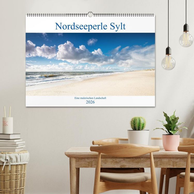 Produktbild: Nordseeperle Sylt (Wandkalender 2026 DIN A2 quer), CALVENDO Monatskalender
