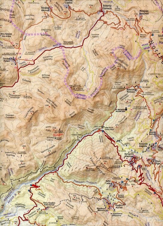 Produktbild: Topografische Bergwanderkarte 8.1. Taigetos 1 : 50 000
