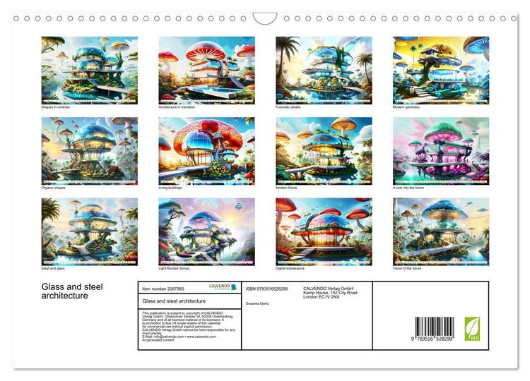 Produktbild: Glass and steel architecture (Wall Calendar 2026 DIN A3 landscape), CALVENDO 12 Month Wall Calendar