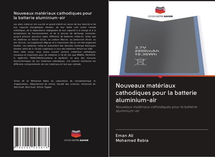 Produktbild: Nouveaux mat&eacute;riaux cathodiques pour la batterie aluminium-air