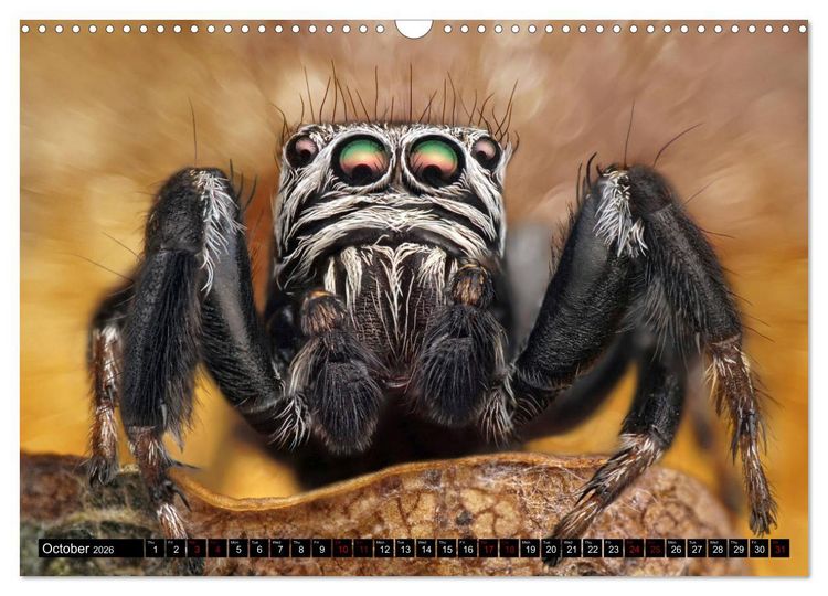 Produktbild: Jumping Spiders (Wall Calendar 2026 DIN A3 landscape), CALVENDO 12 Month Wall Calendar