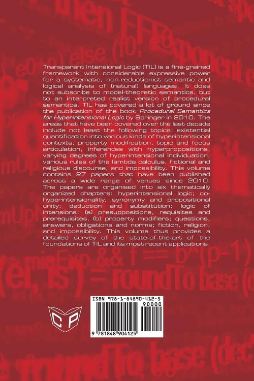 Produktbild: Transparent Intensional Logic
