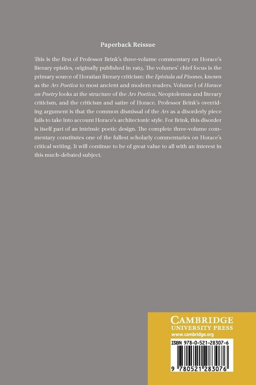 Produktbild: Horace on Poetry