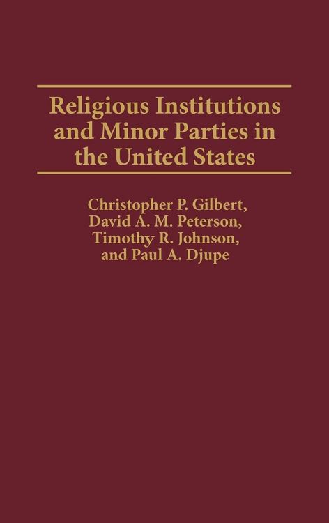 Produktbild: Religious Institutions and Minor Parties in the United States