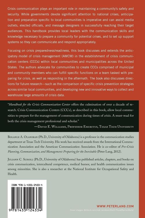 Produktbild: Handbook for the Crisis Communication Center