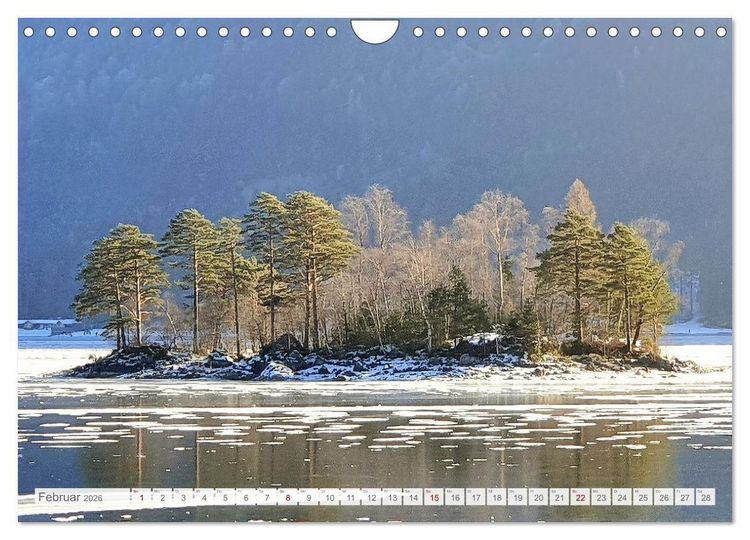 Produktbild: Mein Eibsee - Die Perle unterhalb der Zugspitze im Jahresverlauf (Wandkalender 2026 DIN A4 quer), CALVENDO Monatskalender