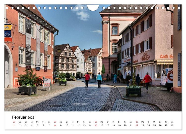 Produktbild: Gengenbach - romantisches Kleinod im Schwarzwald (Wandkalender 2026 DIN A4 quer), CALVENDO Monatskalender