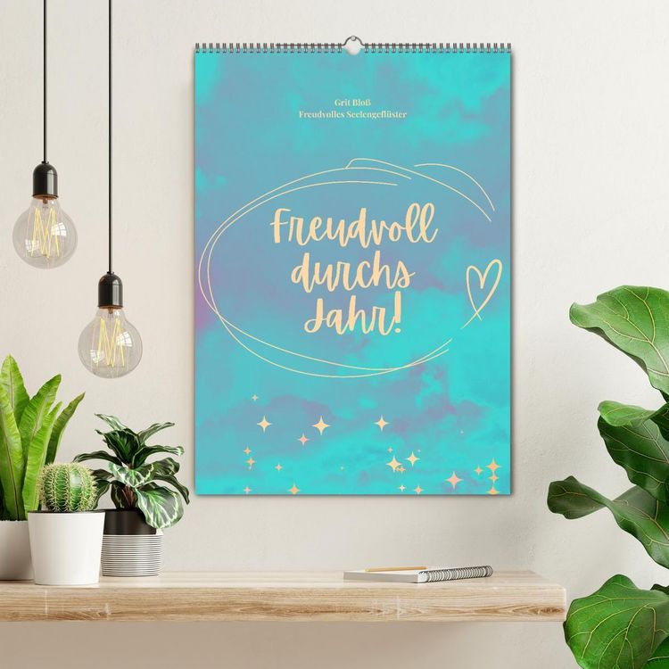 Produktbild: Freudvoll durchs Jahr! (Wandkalender 2026 DIN A2 hoch), CALVENDO Monatskalender