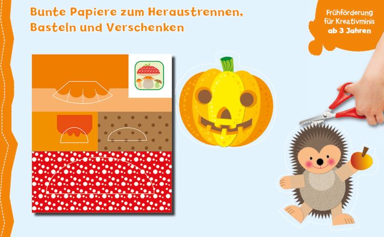 Produktbild: Das Verbastelbuch f&uuml;r die Allerkleinsten. Schneiden und Kleben. Herbst
