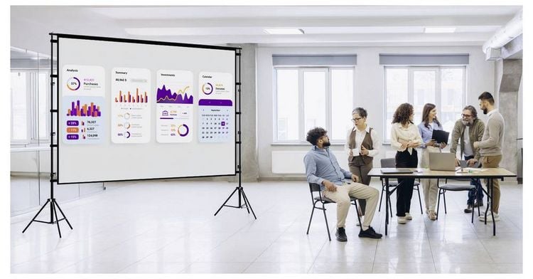 Produktbild: SpeaKa Professional SP-PST-314 Stativleinwand Bildformat: 16:9