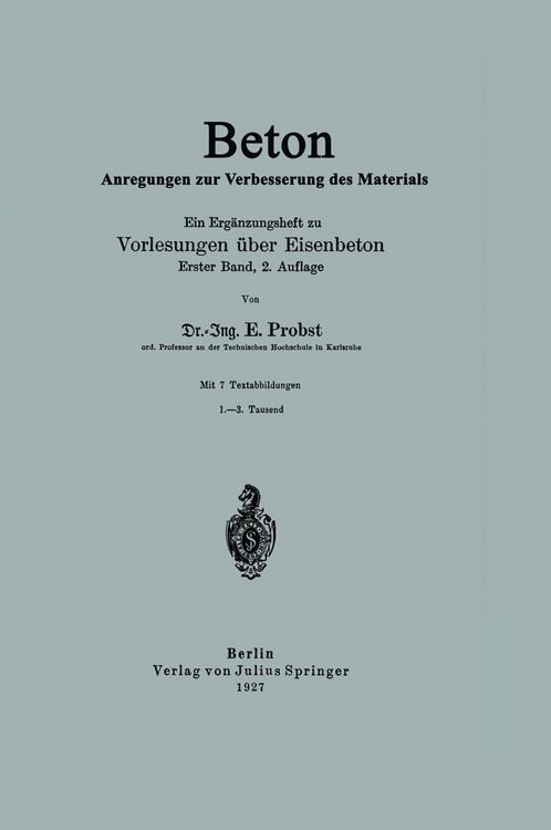 Produktbild: Beton Anregungen zur Verbesserung des Materials