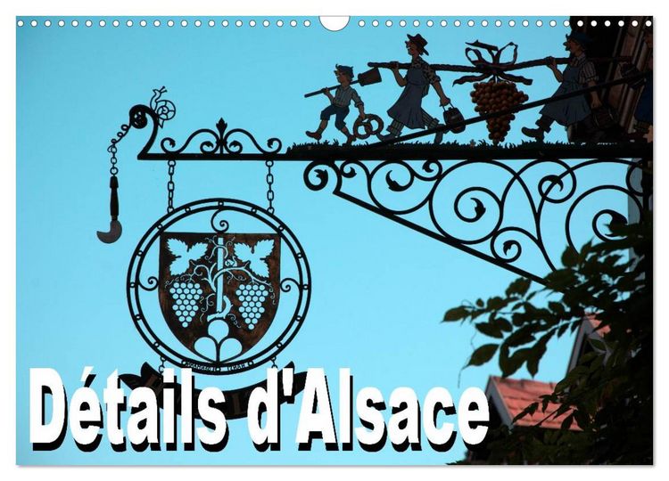 Produktbild: D&eacute;tails d'Alsace (Calendrier mural 2026 DIN A3 vertical), CALVENDO calendrier mensuel