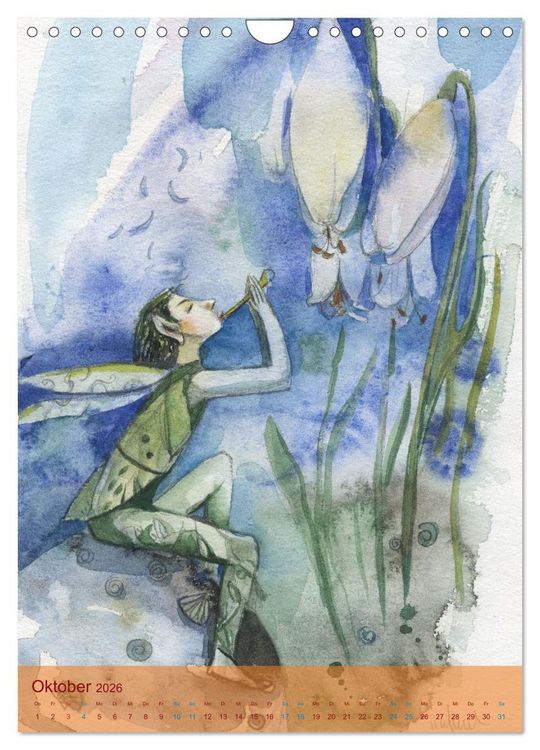 Produktbild: Im Elfenreich- Zauber und Magie der Elfen in sch&ouml;nen Aquarellen (Wandkalender 2026 DIN A4 hoch), CALVENDO Monatskalender