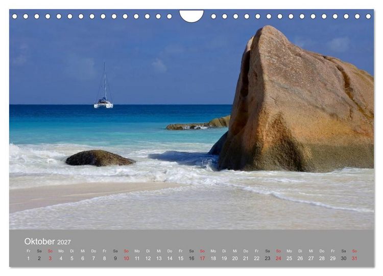Produktbild: Seychellen (Wandkalender 2027 DIN A4 quer), CALVENDO Monatskalender