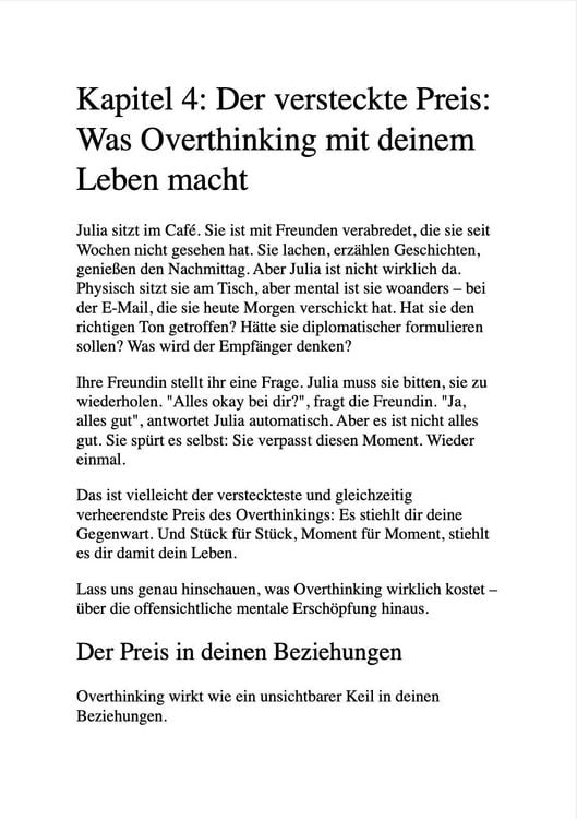 Produktbild: Die Overthinking-Kur