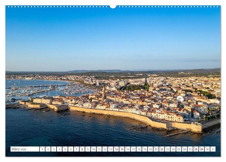 Produktbild: Sardinien. Sch&ouml;ne Landschaften und bunte St&auml;dte. (hochwertiger Premium Wandkalender 2026 DIN A2 quer), Kunstdruck in Hochglanz