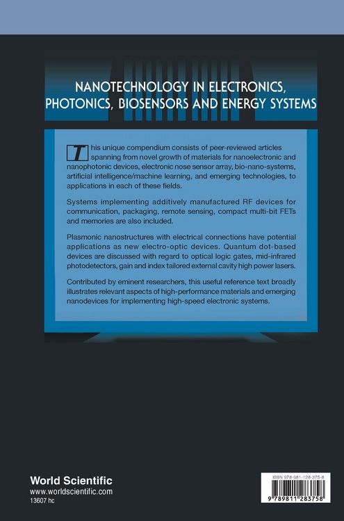 Produktbild: Nanotech Electronics, Photonics, Biosensors & Energy Systems