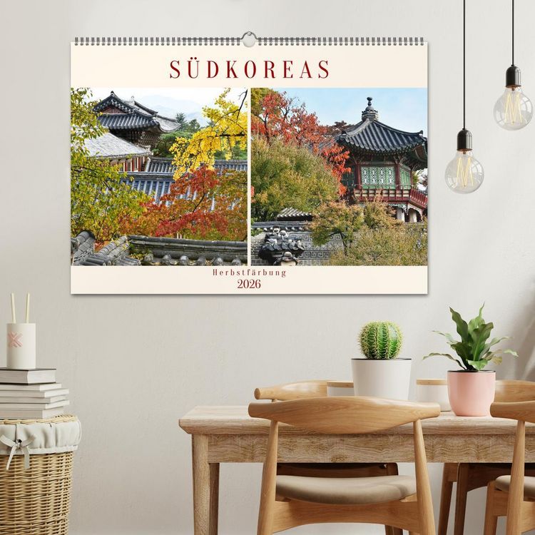 Produktbild: S&uuml;dkoreas Herbstf&auml;rbung (Wandkalender 2026 DIN A2 quer), CALVENDO Monatskalender