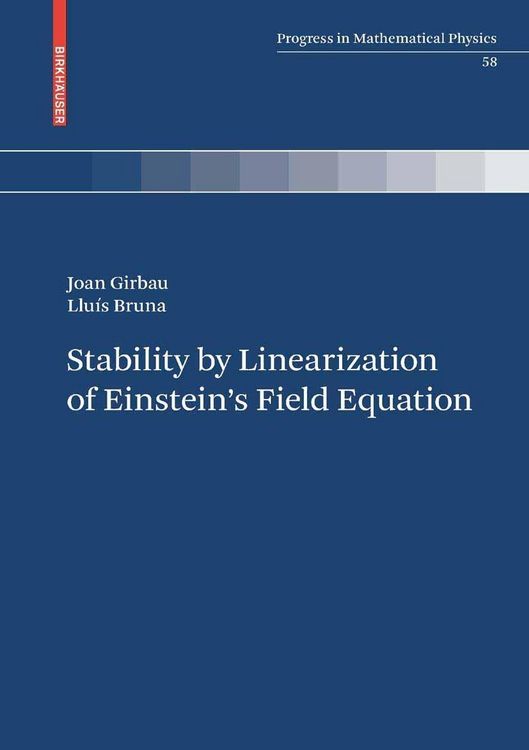 Produktbild: Stability by Linearization of Einstein's Field Equation