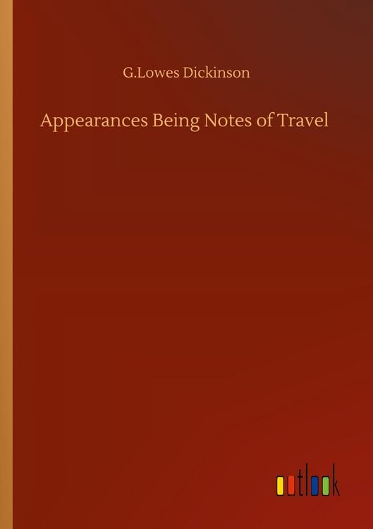 Produktbild: Appearances Being Notes of Travel