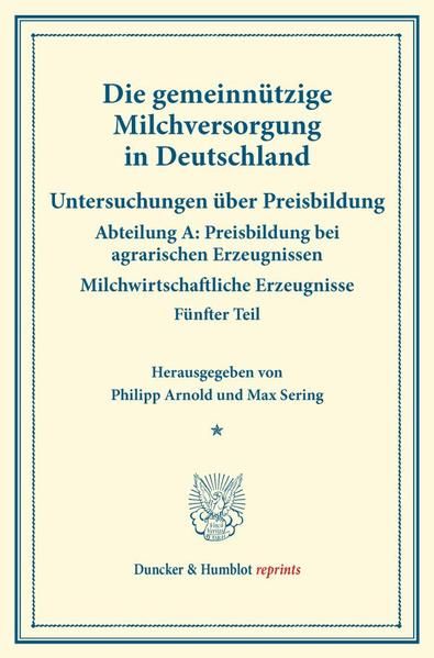 Produktbild: Die gemeinn&uuml;tzige Milchversorgung in Deutschland.
