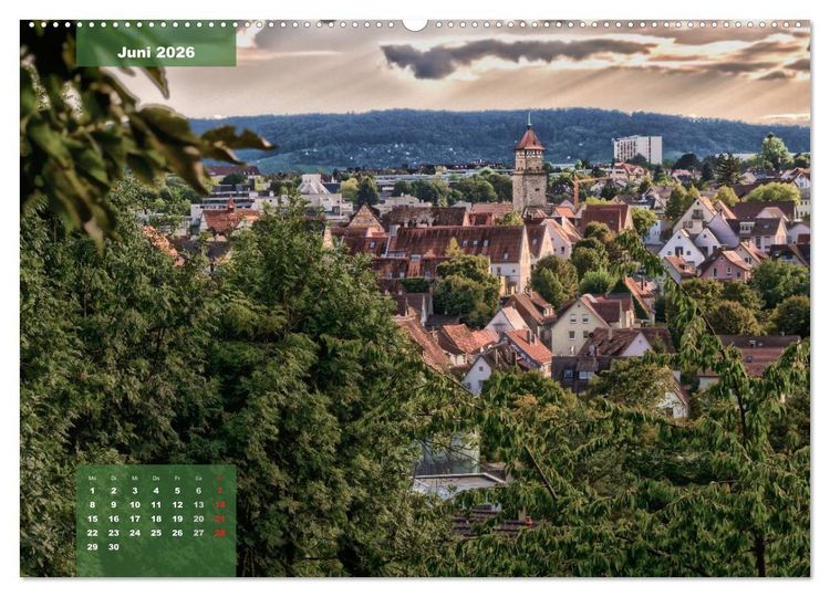 Produktbild: Kontraste Waiblingen (Wandkalender 2026 DIN A2 quer), CALVENDO Monatskalender