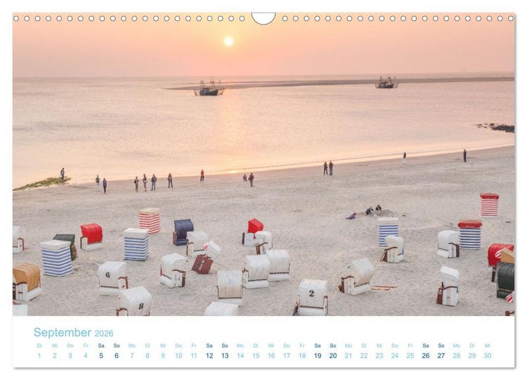 Produktbild: Moin Borkum (Wandkalender 2026 DIN A3 quer), CALVENDO Monatskalender