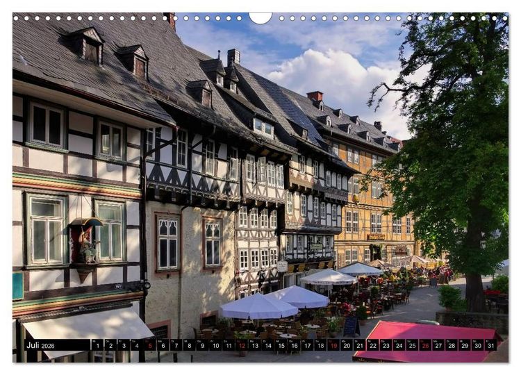 Produktbild: Goslar - Hanse- und Kaiserstadt im Harz (Wandkalender 2026 DIN A3 quer), CALVENDO Monatskalender