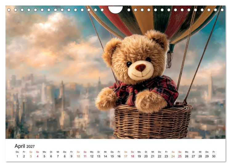 Produktbild: Teddyb&auml;r - klein aber oho (Wandkalender 2027 DIN A4 quer), CALVENDO Monatskalender