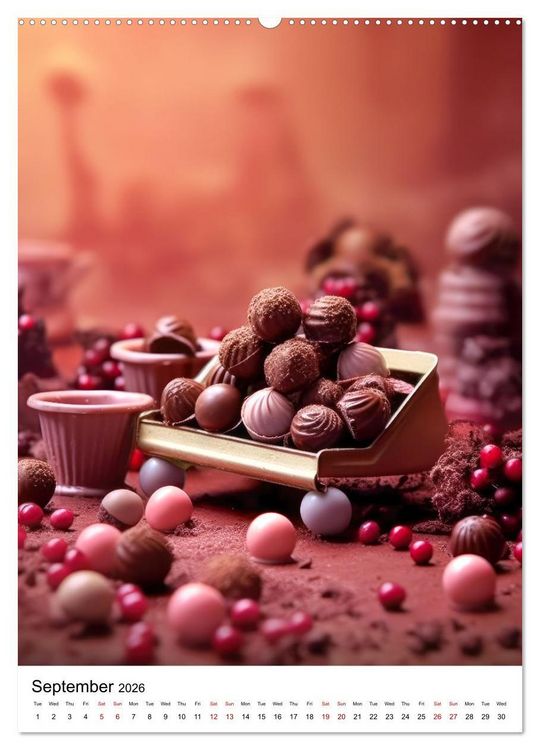 Produktbild: Choco Delight (High Quality Premium Wall Calendar 2026 DIN A2 portrait),CALVENDO 12 Month Wall Calendar