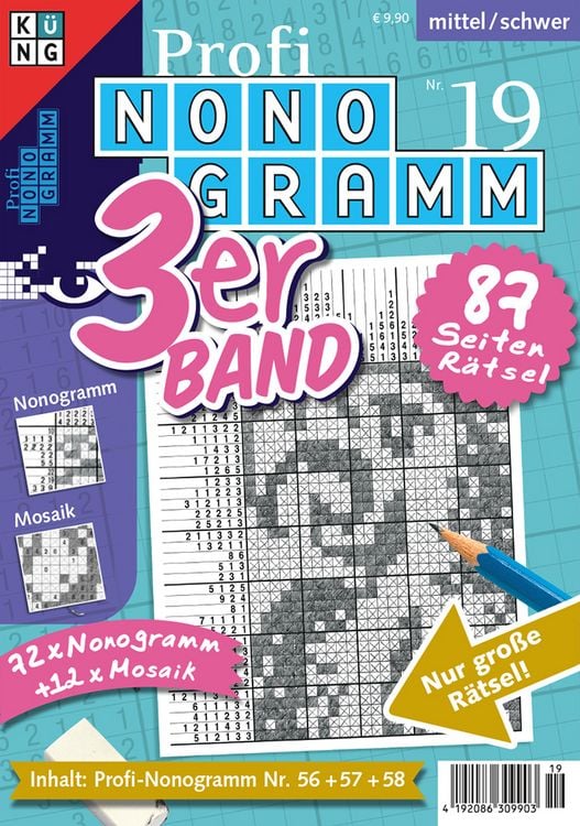 Produktbild: Profi-Nonogramm 3er-Band Nr. 19