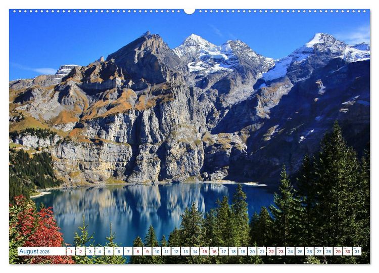 Produktbild: Schweizer Bergblicke (hochwertiger Premium Wandkalender 2026 DIN A2 quer), Kunstdruck in Hochglanz