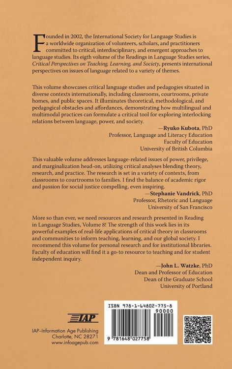 Produktbild: Critical Perspectives on Teaching, Learning, and Society
