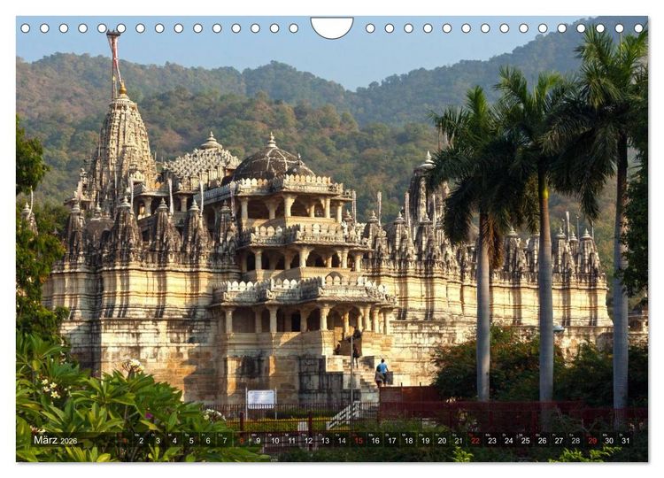 Produktbild: INDIEN - bunt und geheimnisvoll (Wandkalender 2026 DIN A4 quer), CALVENDO Monatskalender