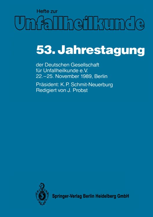 Produktbild: 53. Jahrestagung der Deutschen Gesellschaft f&uuml;r Unfallheilkunde e.V.