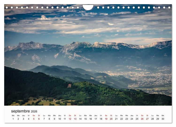 Produktbild: Autour de Grenoble (Calendrier mural 2026 DIN A4 vertical), CALVENDO calendrier mensuel