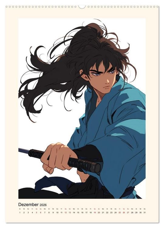 Produktbild: Gentle Anime Warriors (hochwertiger Premium Wandkalender 2026 DIN A2 hoch), Kunstdruck in Hochglanz
