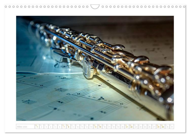 Produktbild: Die Querfl&ouml;te, ein herrliches Instrument (Wandkalender 2026 DIN A3 quer), CALVENDO Monatskalender