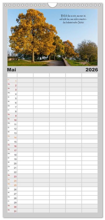 Produktbild: Familienplaner 2026 - wundersch&ouml;ne Lichtmomente mit 5 Spalten (Wandkalender, 21 x 45 cm) CALVENDO