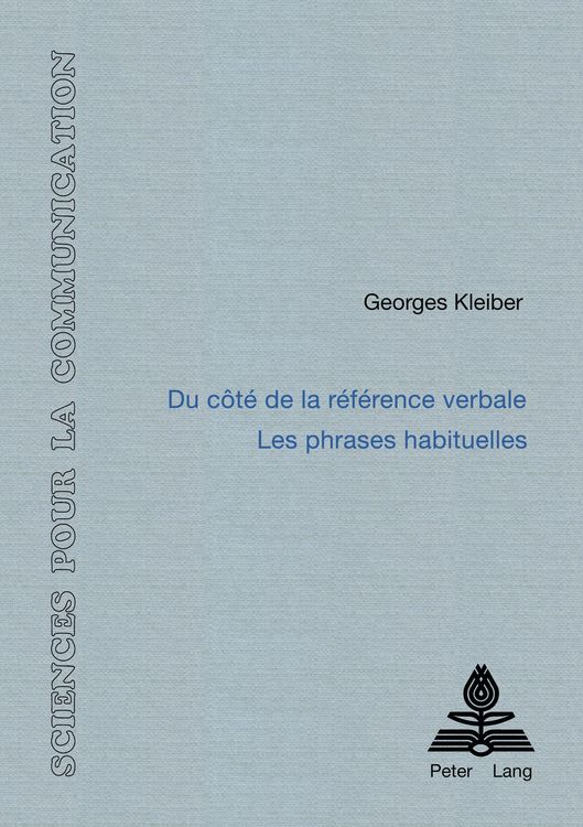 Produktbild: Du c&ocirc;t&eacute; de la r&eacute;f&eacute;rence verbale