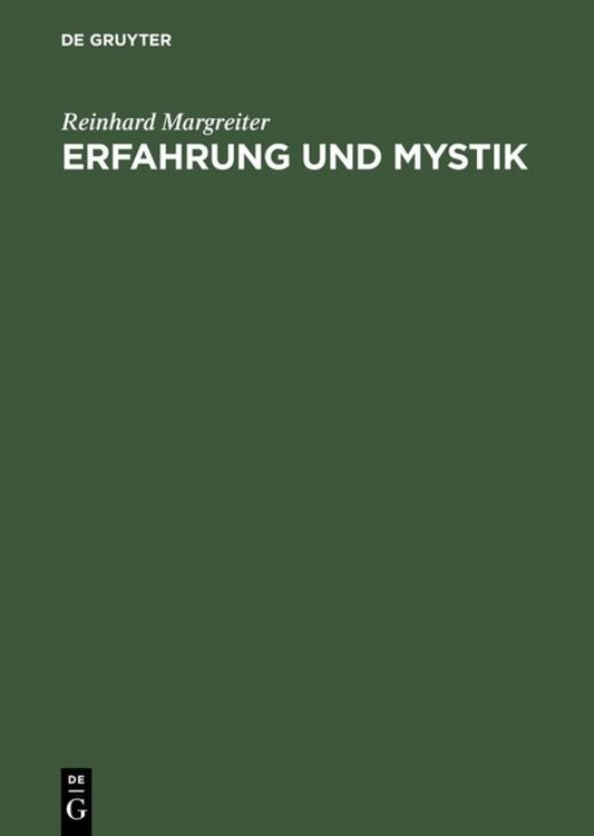 Produktbild: Erfahrung und Mystik
