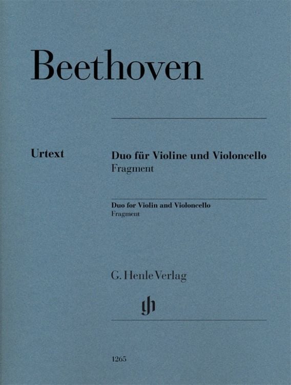 Produktbild: Ludwig van Beethoven - Duo für Violine und Violoncello, Fragment