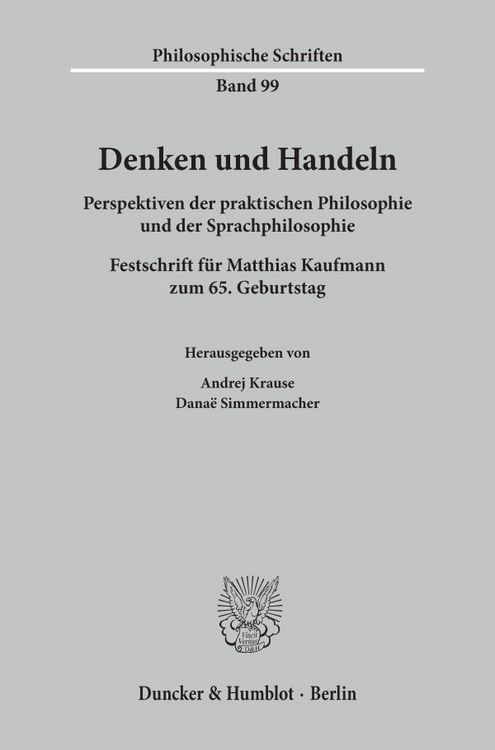 Produktbild: Denken und Handeln.